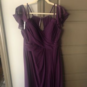 Azazie Dakota Dress—Grape